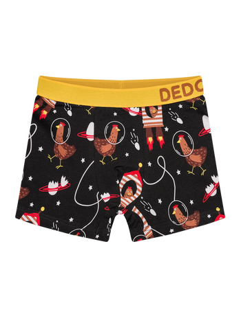 Lustige Boxershorts für Jungen Hühner-Astronaut