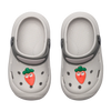 Hellgraue Clog-Sandalen für Kinder