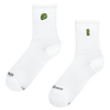 Gerippte Mid-Calf-Socken Mit Milch angetrieben