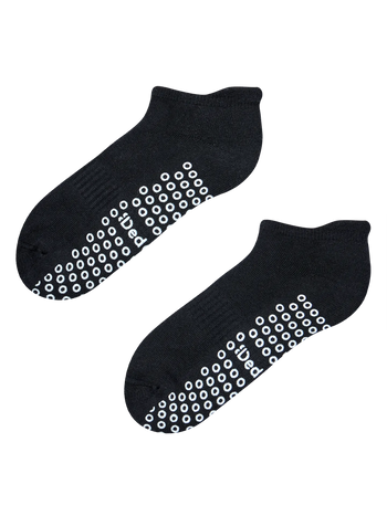 Schwarz Pilates- & Yoga-Socken