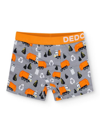 Lustige Boxershorts für Jungen Müllwagen