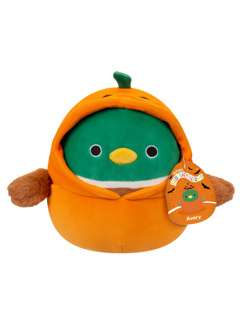 Squishmallows Avery die Stockente im Kürbiskostüm, 20 cm
