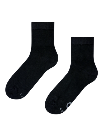 Antistress-Crewsocken Echtes Schwarz