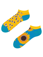 Lustige Knöchelsocken Sonnenblume