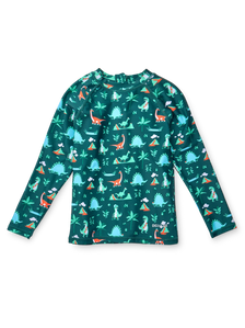 UV-Schutz-Schwimmshirt für Kinder Dino-Skatepark