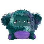 Squishmallows JT der dunkle blaugrüne Bigfoot mit lila Bauch, 20 cm