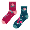 Lustige Crewsocken Hagebuttenblüten