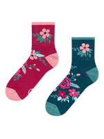Lustige Crewsocken Hagebuttenblüten