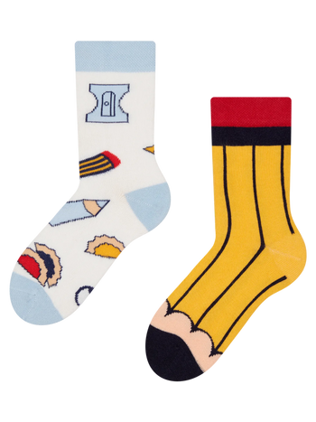Lustige Kindersocken Bleistift