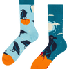 Lustige Socken Nachtkrähe