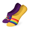 Lustige No-Show-Socken Bunte Liebe