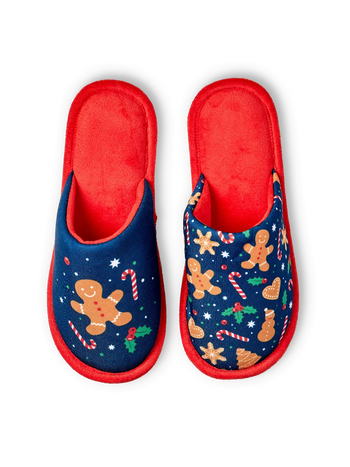Lustige Hausschuhe Lebkuchen & Süßigkeiten