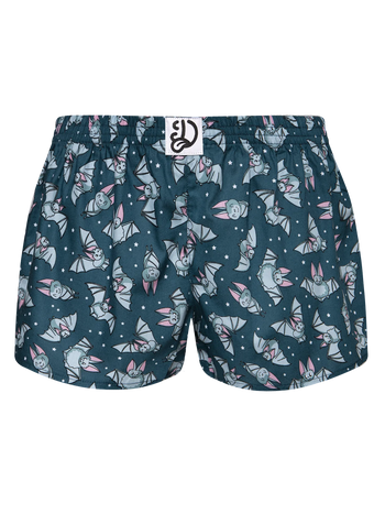 Lustige Damenshorts Fledermäuse in der Nacht