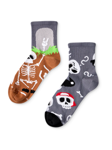 Lustige Crewsocken Lustige Skelette