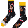 Lustige Socken Hühner-Astronaut