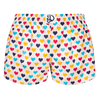 Lustige Damenshorts Bunte Herzen