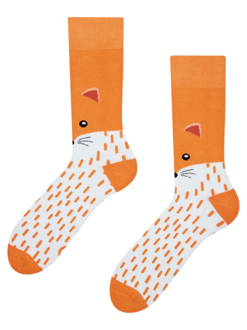 Lustige warme Socken Flauschiger Fuchs