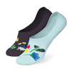 Lustige No-Show-Socken Aquarell-Blumen