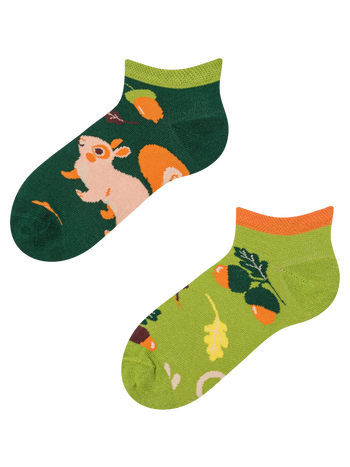 Lustige Knöchelsocken für Kinder Eichhörnchen