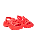 Lebendiges Rot Eva Fisherman Sandalen für Damen