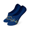 Lustige No-Show-Socken Oranges Fahrrad