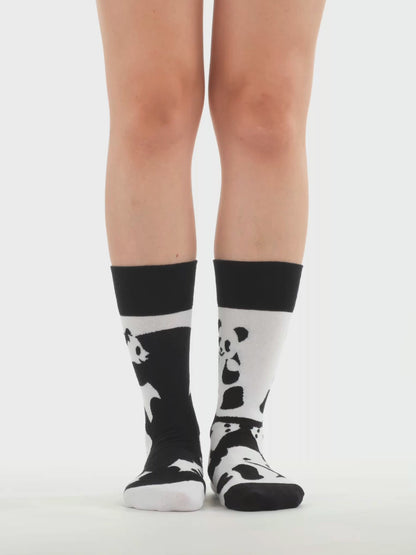 Lustige Socken Abstrakter Panda