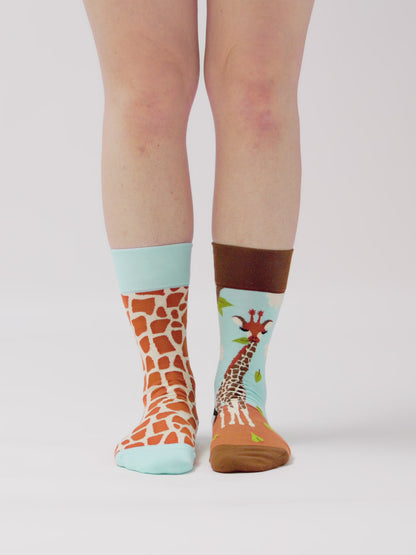Lustige Socken Niedliche Giraffe