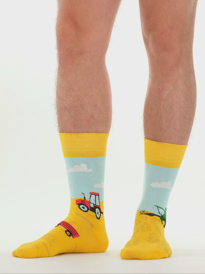 Lustige Socken Traktor