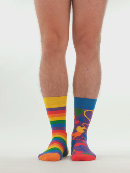 Lustige Socken Bunte Liebe
