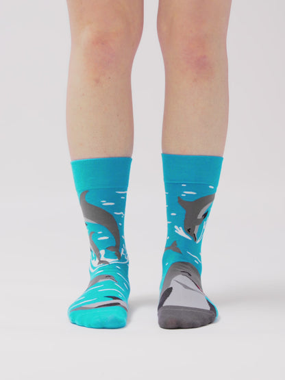 Lustige Socken Delfine