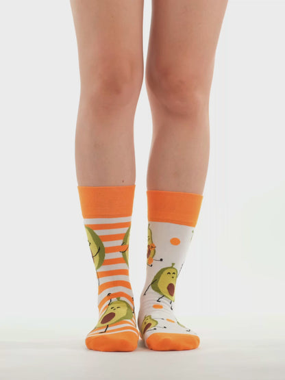 Lustige Socken Lustige Avocado