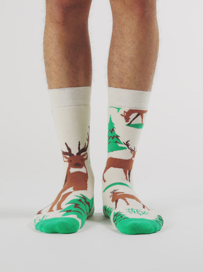 Lustige warme Socken Majestätischer Reh