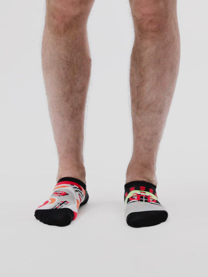 Lustige Sneakersocken Formel-Rennen