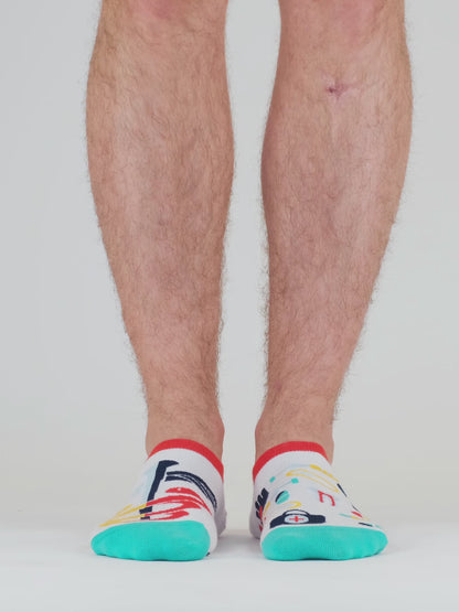 Lustige Sneakersocken Gesundheit