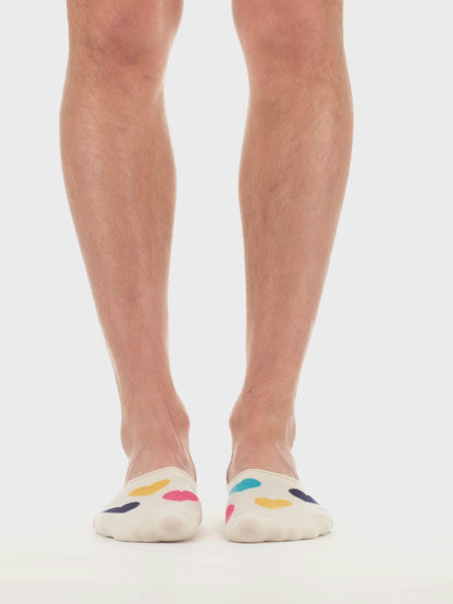 Lustige No-Show-Socken Bunte Herzen