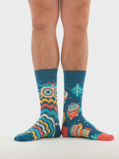 Lustige Socken Kluge Eule